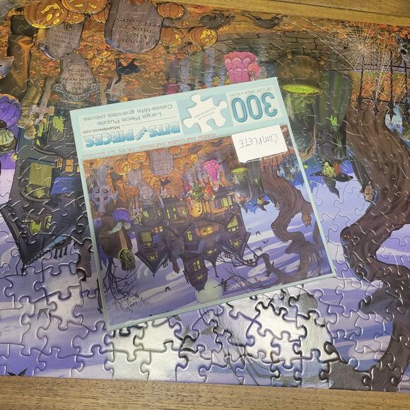 Bits And Pieces Goblins & Goodies & Ghouls Oh My Large Format 300 Pieces Puzzle - Picture 15 of 16